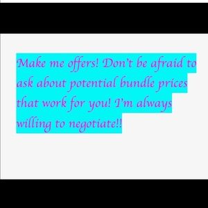 Make me an offer! If you like multiple pieces I will discount bundles